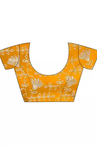 yellow yellow white bandhani printed embroidered poly georgette bandhani saree