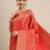 red red & gold-toned ethnic motifs zari silk blend patola saree