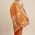 orange orange & gold-toned ethnic motifs zari silk blend patola saree