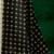 off_white off white & black geometric block print saree