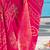 pink bandhani printed zari sungudi saree