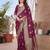 yellow woven design pure cotton banarasi saree