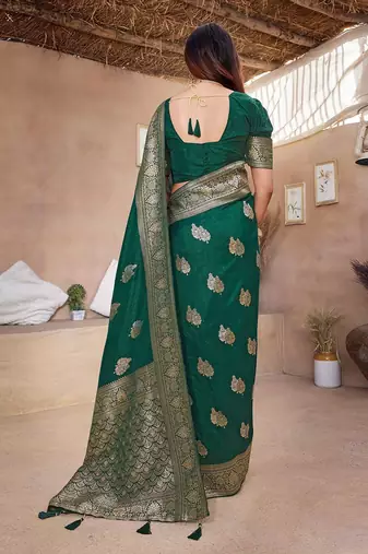 peach ombre pure cotton designer banarasi saree