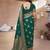 peach ombre pure cotton designer banarasi saree
