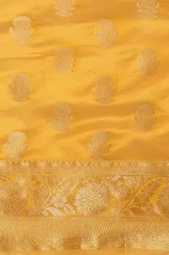 cream floral printed saree with tassels