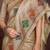beige bandhani embroidered silk cotton designer tussar saree