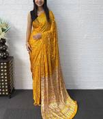 sea_green floral satin banarasi saree