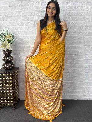 sea_green floral satin banarasi saree 2