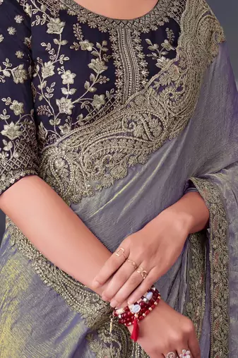 Green ethnic motifs zari designer banarasi saree