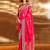 pink woven design zari satin banarasi saree