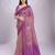 pink embellished embroidered organza saree
