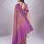 pink embellished embroidered organza saree