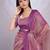pink embellished embroidered organza saree