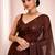 brown mirror work pure cotton handloom khadi saree