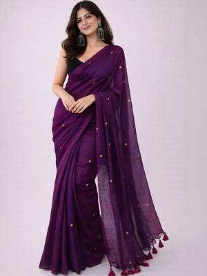 Blue floral designer saree 1