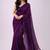 Blue floral designer saree