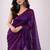 Blue floral designer saree