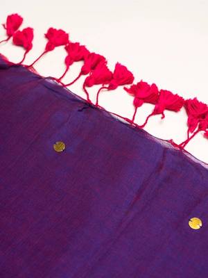 Blue floral designer saree 4