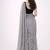 grey mirror work pure cotton handloom khadi saree
