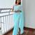 blue blue floral embellished sequinned poly georgette saree