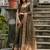 brown woven design zari silk blend saree
