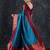 blue woven design zari silk blend banarasi saree