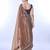 copper embellished sequinned net saree
