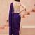 purple floral designer saree