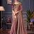 purple embellished aari work pure chiffon heavy work saree