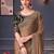 rust embellished pure chiffon saree