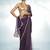 purple sequinned embellished tissue saree