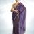 purple sequinned embellished tissue saree