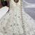 White sequins work silk anarkali with pant & dupatta