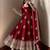 Maroon peacock feather embroidered silk gown with pant & dupatta
