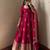 Rani pink peacock feather embroiderani pink silk gown with pant & dupatta