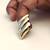 Stainless steel, anti-tarnish, gloss finish, hypoallergenic, open band trendy wave