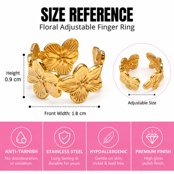 Anti-tarnish, hypoallergenic, high gloss finish, nickel & lead free, open band design 3