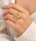 Anti-tarnish, hypoallergenic, gloss finish,nickel & lead ring gold