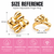Anti-tarnish, hypoallergenic, gloss finish,nickel & lead ring gold