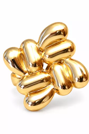 Anti-tarnish, hypoallergenic, gloss finish,nickel & lead ring gold