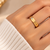 Stainless steel, anti-tarnish, hypoallergenic, screw motif design, diameter gold