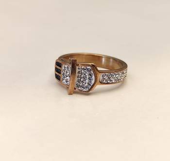 Stainless steel, anti-tarnish,hypoallergenic,black enamel accent,high gloss finish 5