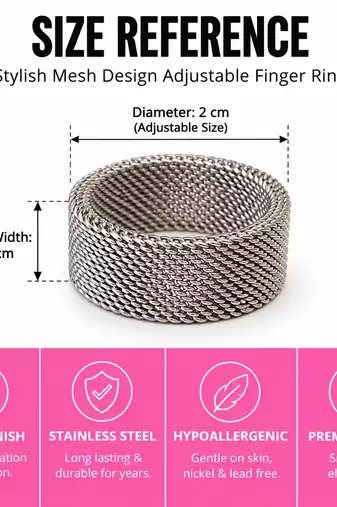 Anti-Tarnish Hypoallergenic Band – Nickel & Lead Free