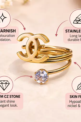 Anti-tarnish, hypoallergenic, spiral wrap design, nickel & lead free.
