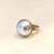 Stainless steel, anti-tarnish, hypoallergenic, gloss finish, fits most finger sizes