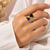 Stainless steel, anti-tarnish, hypoallergenic, bypass style, fits most fingers dual