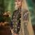 Black Embroidery & Stone Work Net Semi Stitched Lehenga Set
