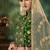 Green Embroidery & Stone Work Net Semi Stitched Lehenga Set