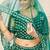Green Embroidery & Stone Work Net Semi Stitched Lehenga Set