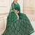 Green Embroidery & Stone Work Net Semi Stitched Lehenga Set